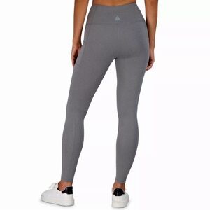 Reebok Women's Leggings Gray Workout Running Yoga Activewear Size Large